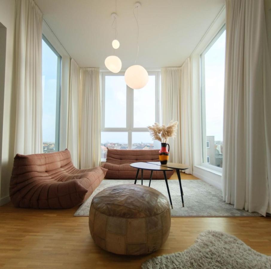 Stijlvolle En Lichtrijke Design Penthouse Met Prachtig Uitzicht Te Wenduine Apartment Де Хаан Екстериор снимка